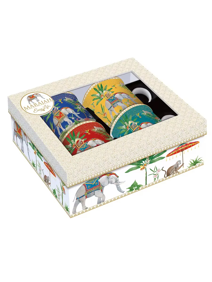 Set of Four Mugs 300ml Marajah