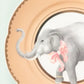 Elephant Tea Plate