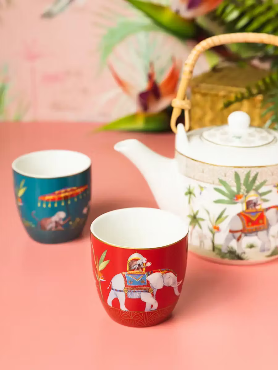 Teapot 600 ml and 2 Cups 160 ml Marajah