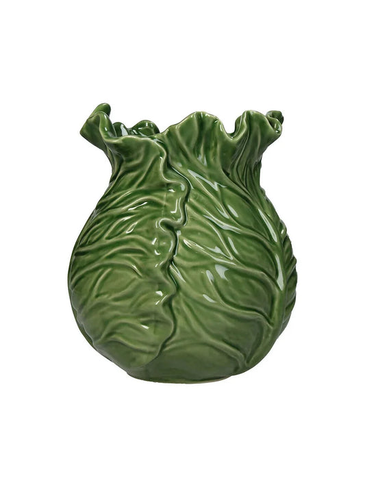 Green Cabbage Vase