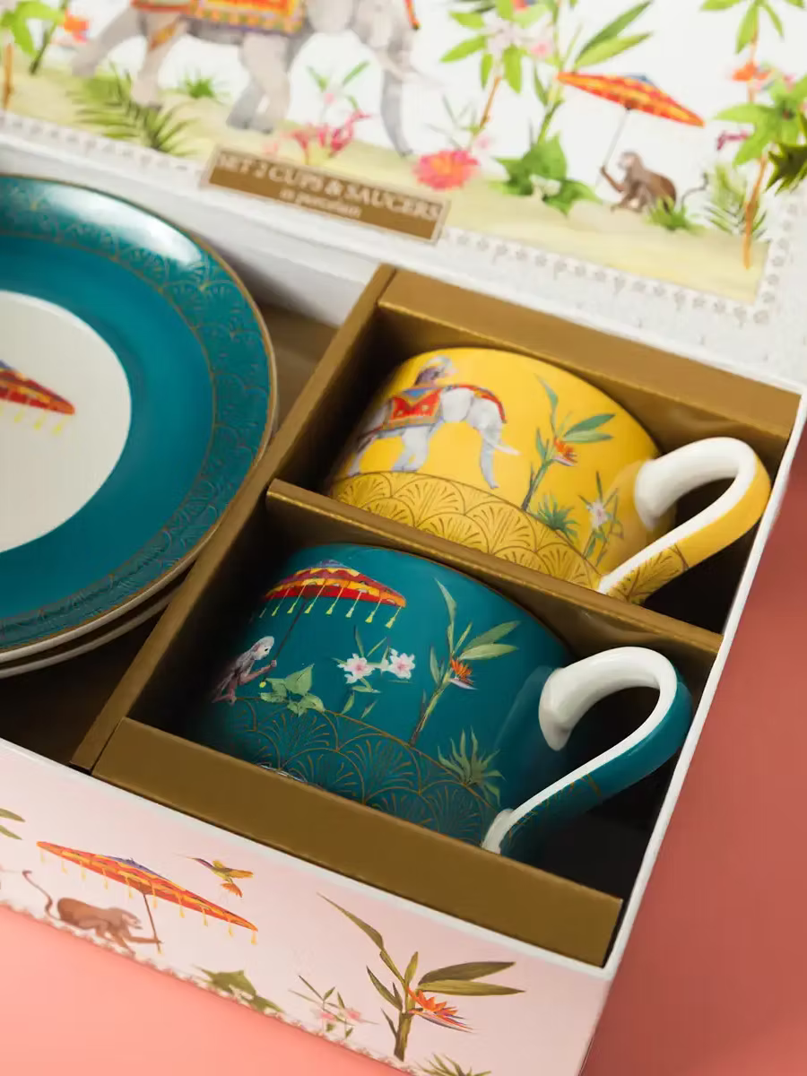 Set of Two Cups and Saucers 240 ml Marajah
