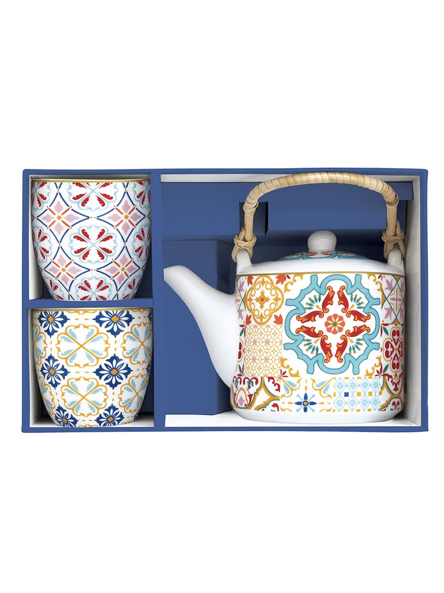 Teapot 600 ml and 2 Cups 160 ml Sirakusa
