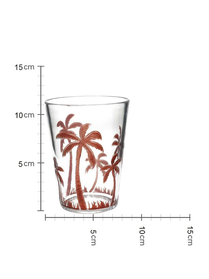 Brown Palm Tree Acrylic Tumbler 12 cm