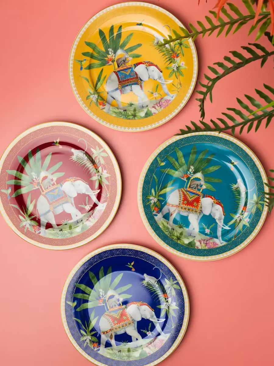 Set of Four Dessert Plates 19 cm Marajah