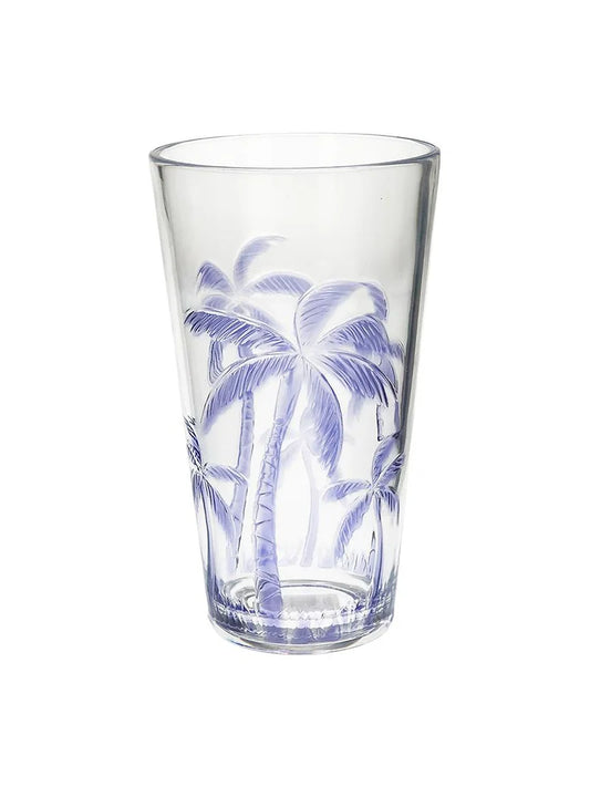 Tall Lilac Palm Tree Acrylic Tumbler 16 cm