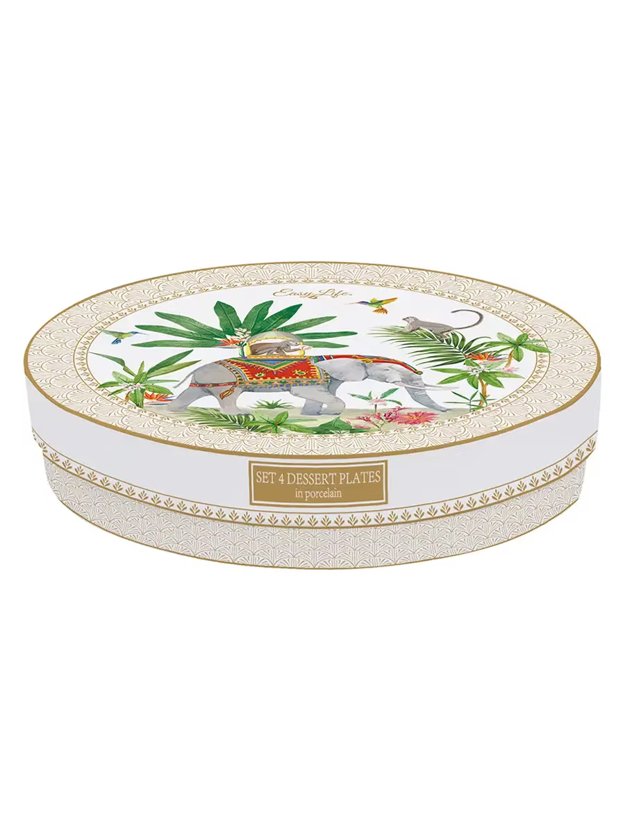 Set of Four Dessert Plates 19 cm Marajah