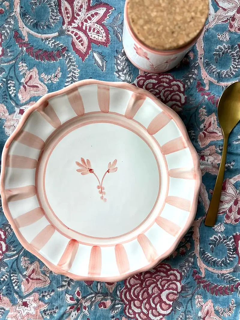 Pink Fiesta Dinner Plate