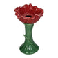 Red Poppy Flower Vase