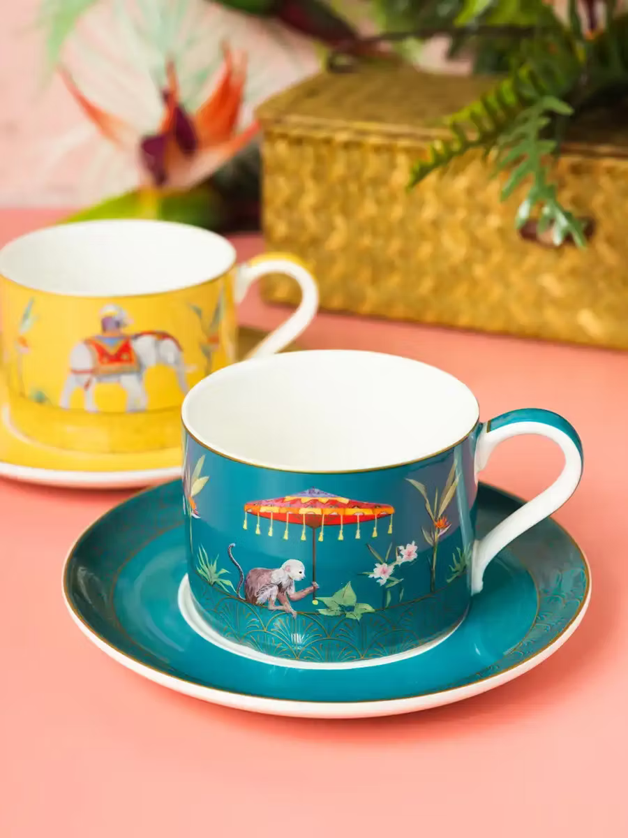 Set of Two Cups and Saucers 240 ml Marajah