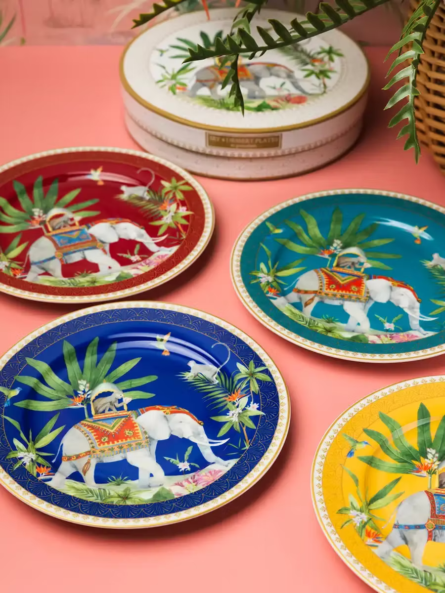 Set of Four Dessert Plates 19 cm Marajah
