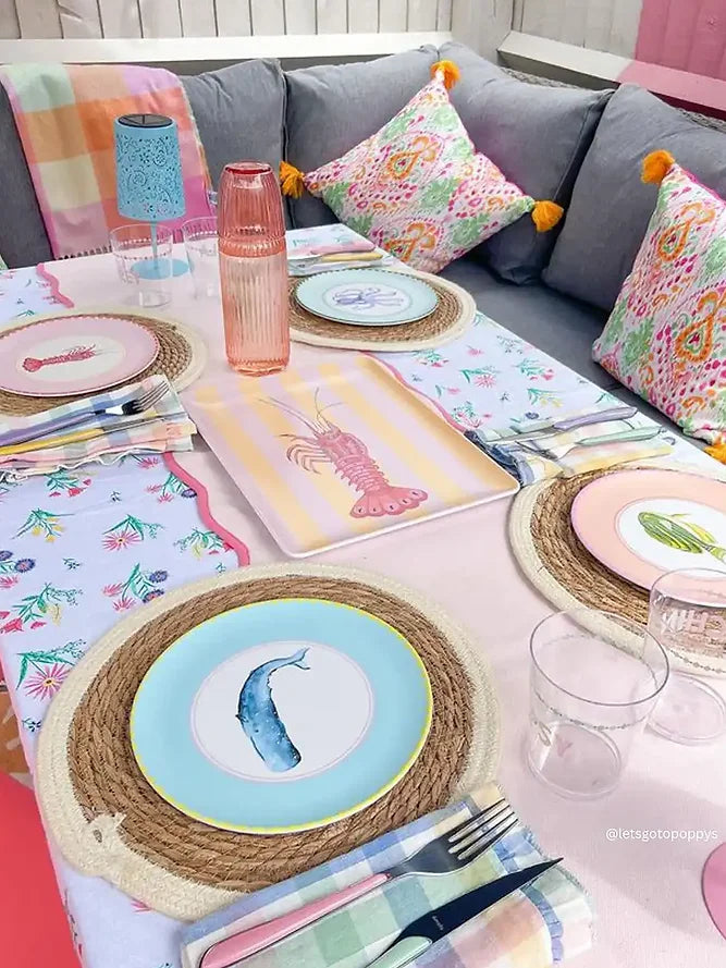 Melamine Dinner Plates 26 cm, Set of 4