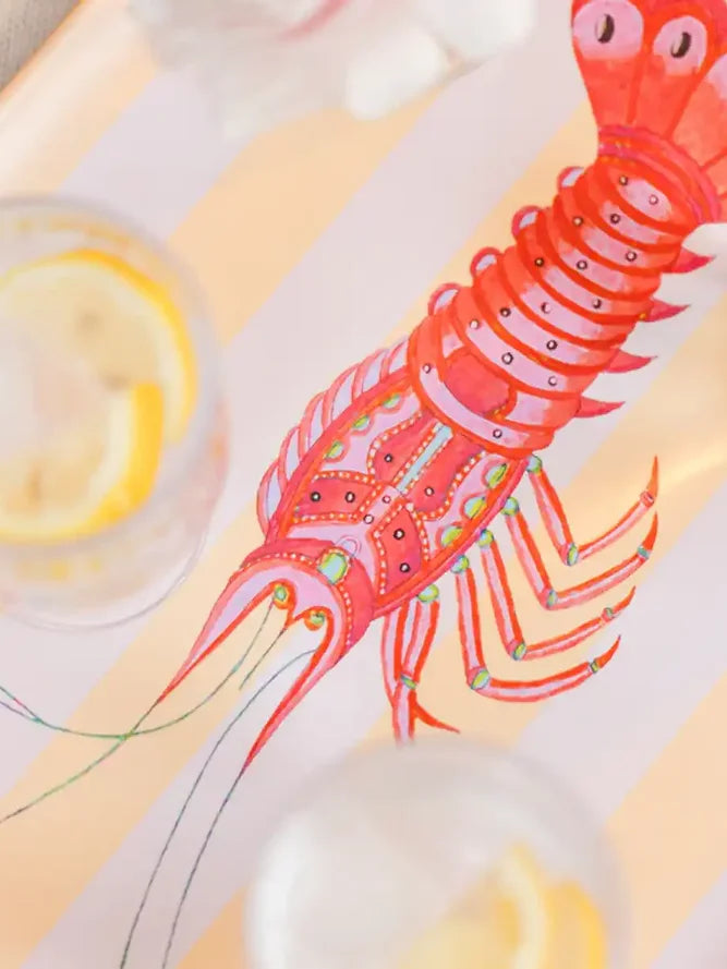 Large Lobster Melamine Picnic Tray 37cm