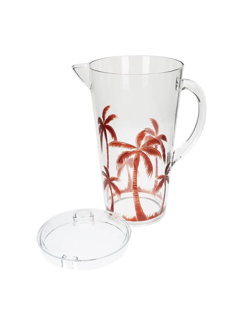 Brown Palm Tree Acrylic Pitcher