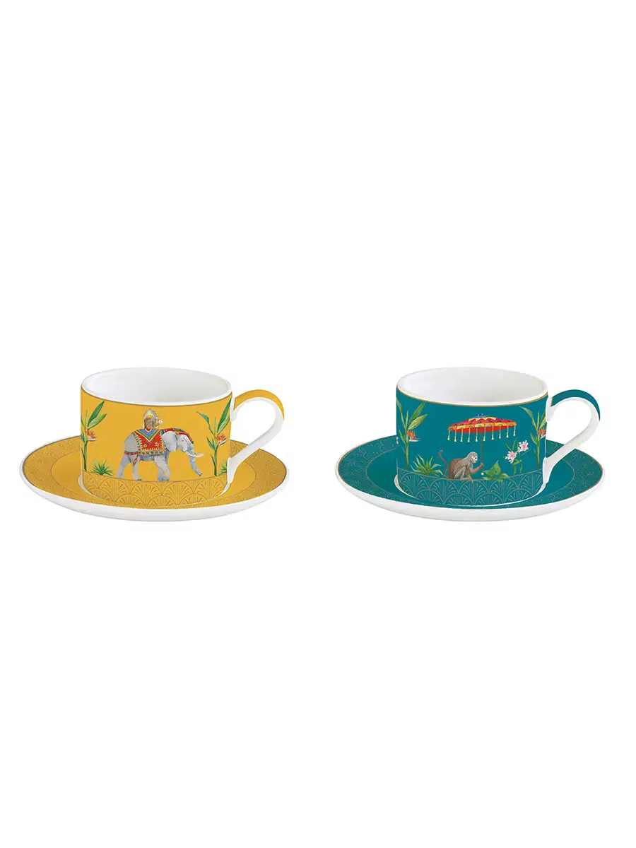 Set of Two Cups and Saucers 240 ml Marajah