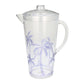 Lilac Palm Tree Acrylic Pitcher