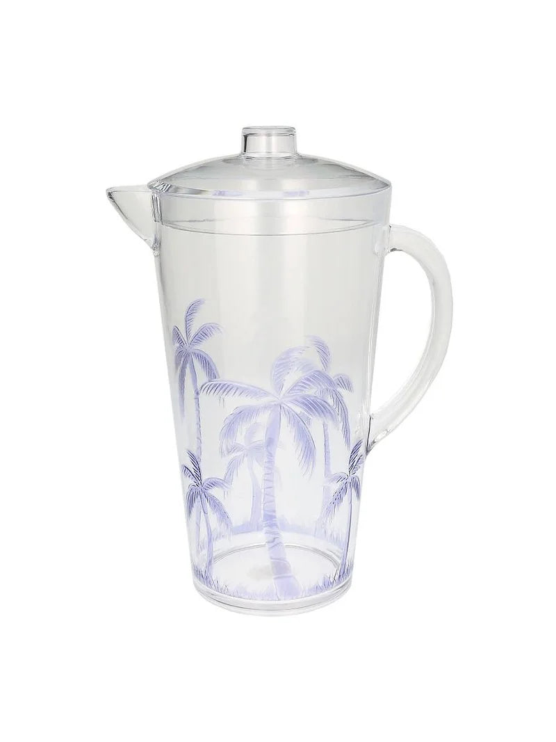 Lilac Palm Tree Acrylic Pitcher