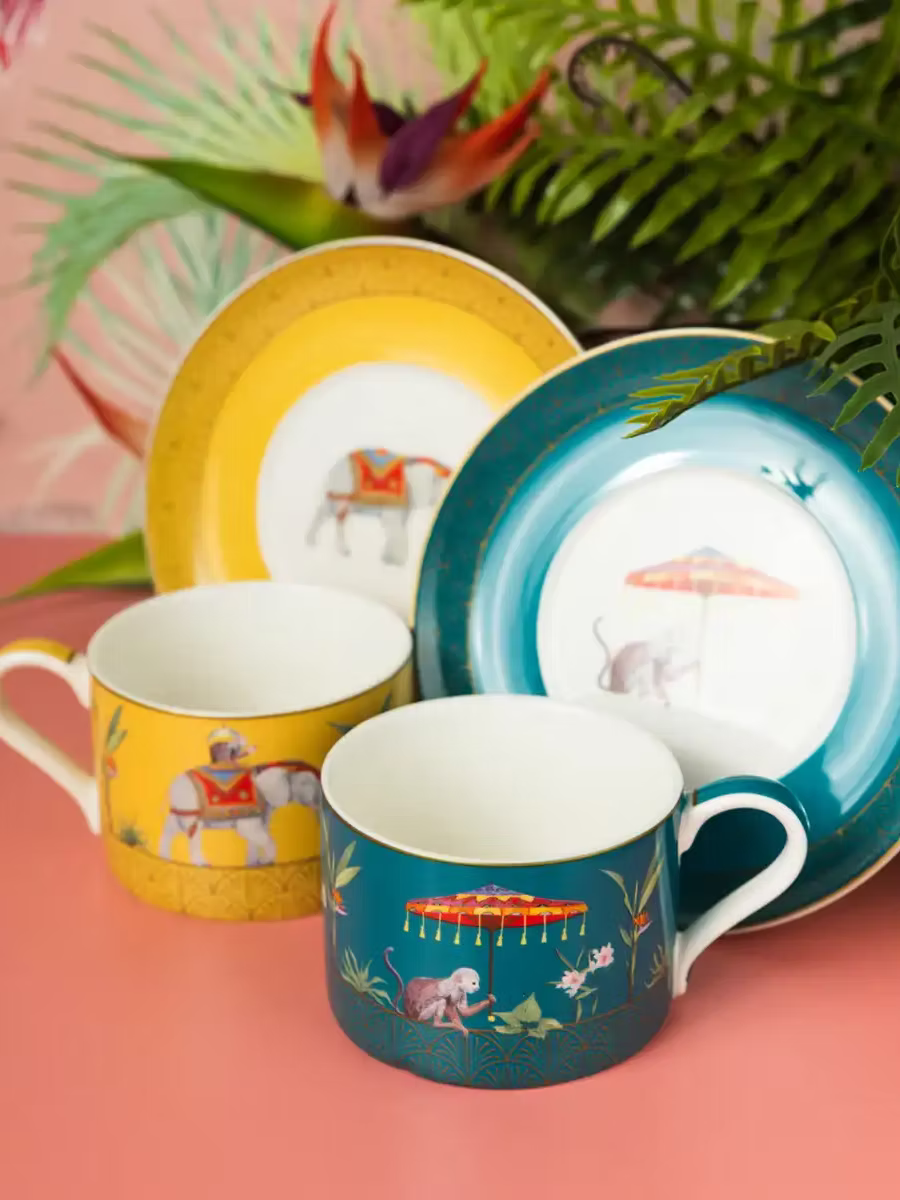 Set of Two Cups and Saucers 240 ml Marajah