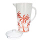 Orange Palm Tree Acrylic Pitcher