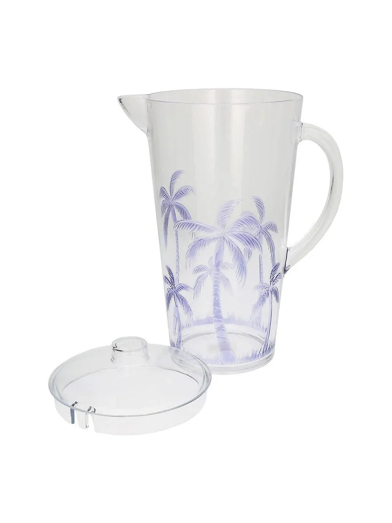 Lilac Palm Tree Acrylic Pitcher