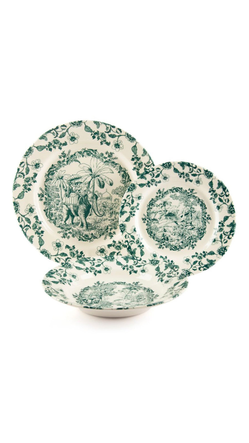 Green Les Voyages Plates