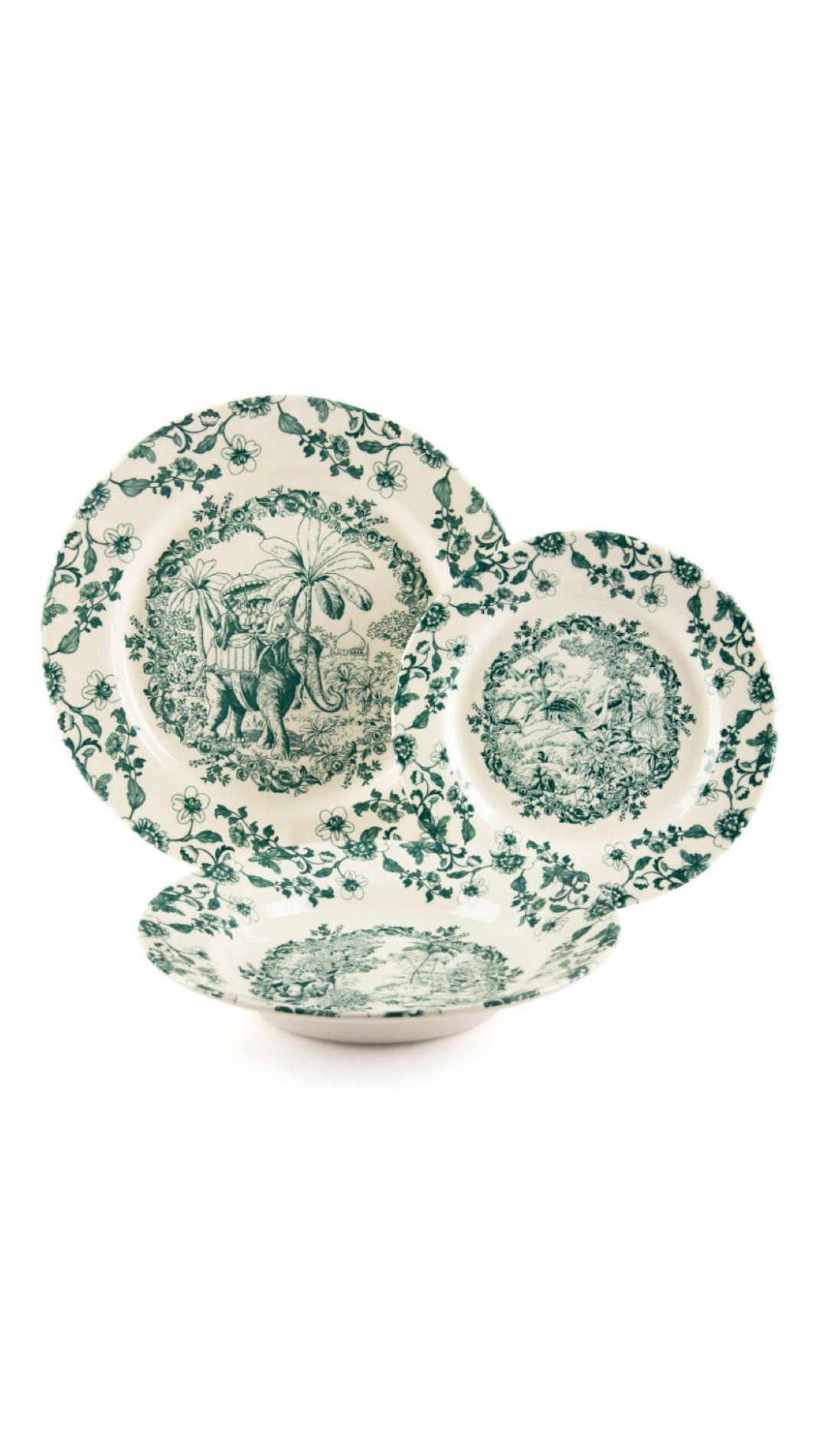 Green Les Voyages Plates