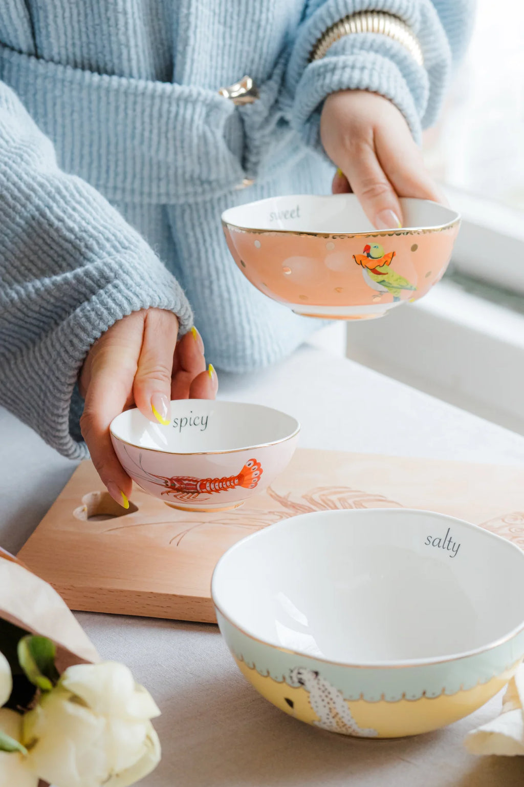 Cheetah Nesting Bowls Set of Three
