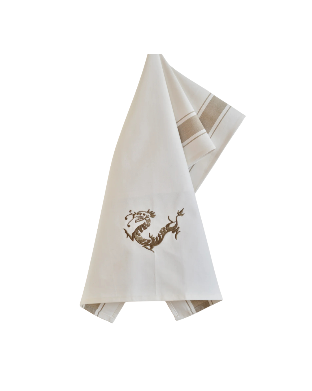 Tea towel with Golden Dragon