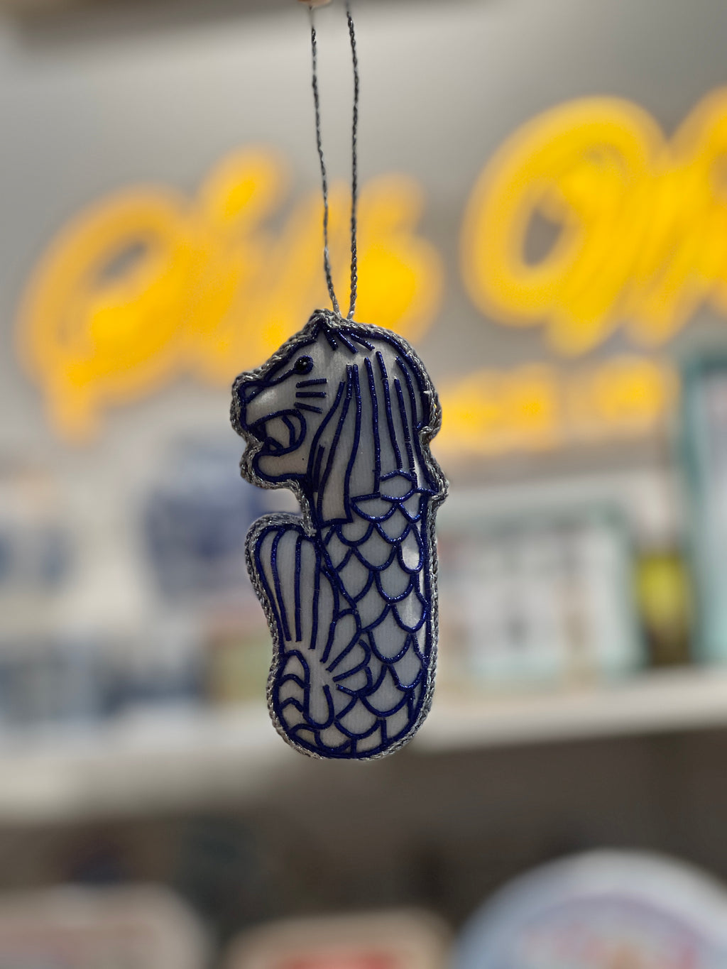 Embroidered Merlion Ornament