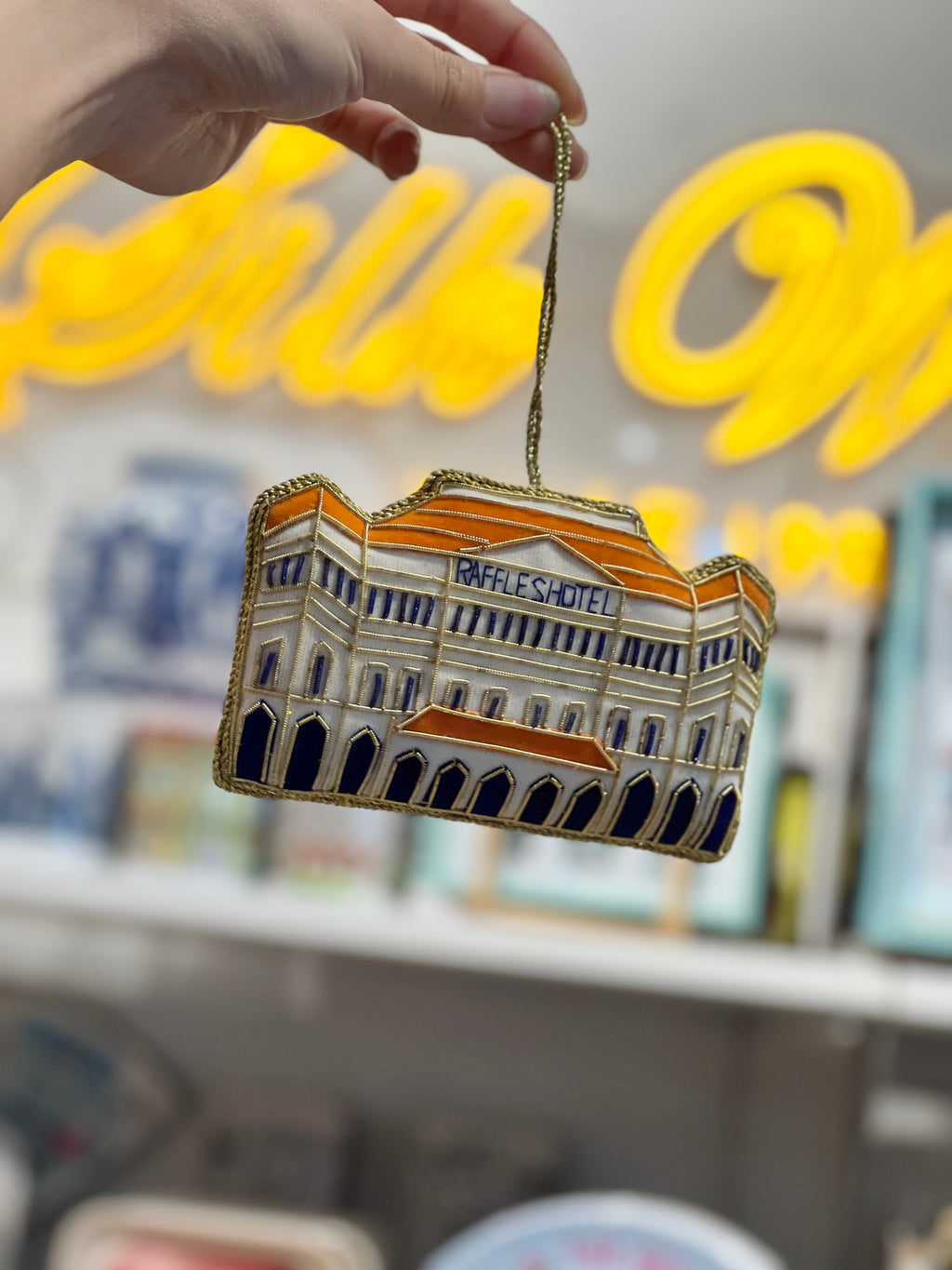 Embroidered Raffles Hotel Ornament