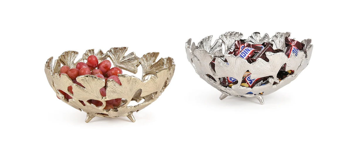 Round Leaf Décor Bowl