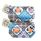 Peranakan Rose Tile Make Up Pouch