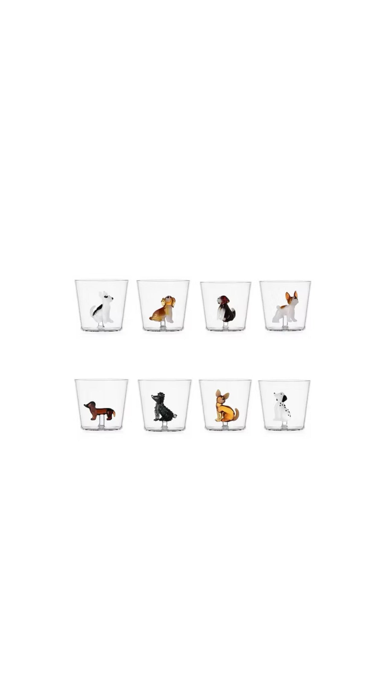 Dogs Tumblers from Ichendorf Milano