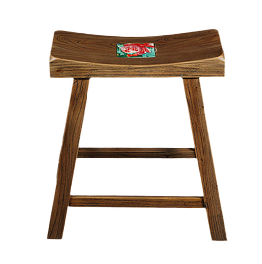 Medium Brown Wooden Gold Ingot Chair