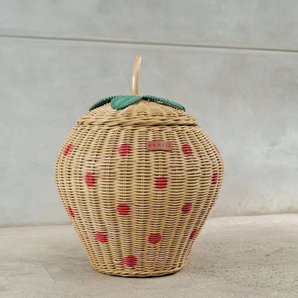 Strawberry Wicker Basket