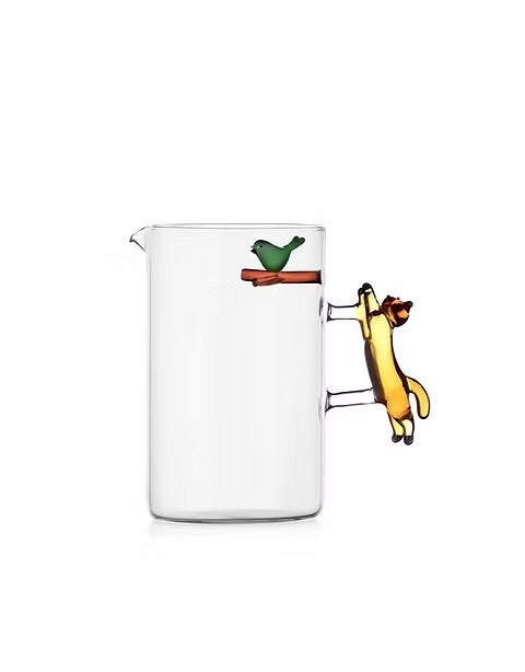 Jumping Cat with Bird Jug By Ichendorf Milano
