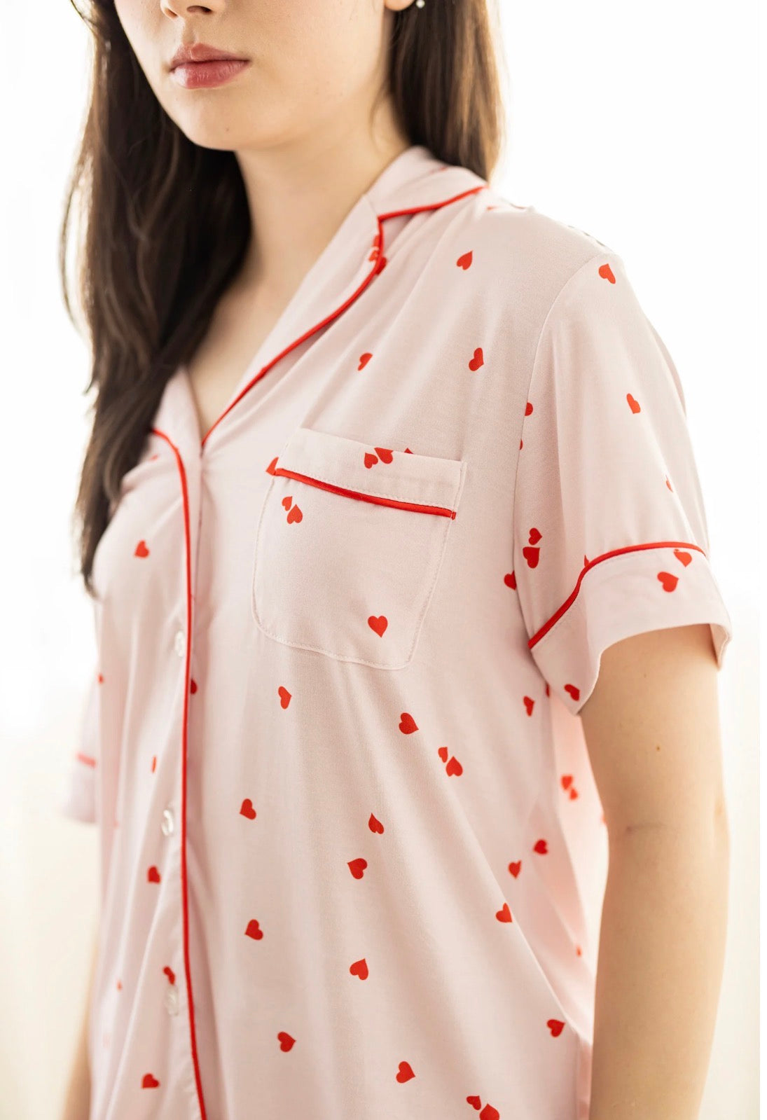 Signature Pyjamas Set in Hearts