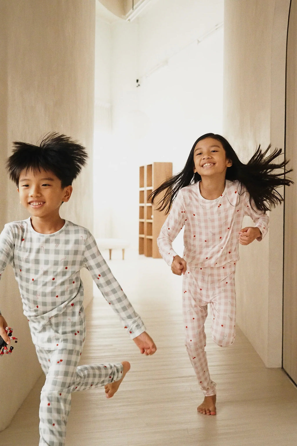 LIMITED EDITION SHEILA SIM KIDS SNAKE & LADDER LONG PYJAMAS SET IN MINT