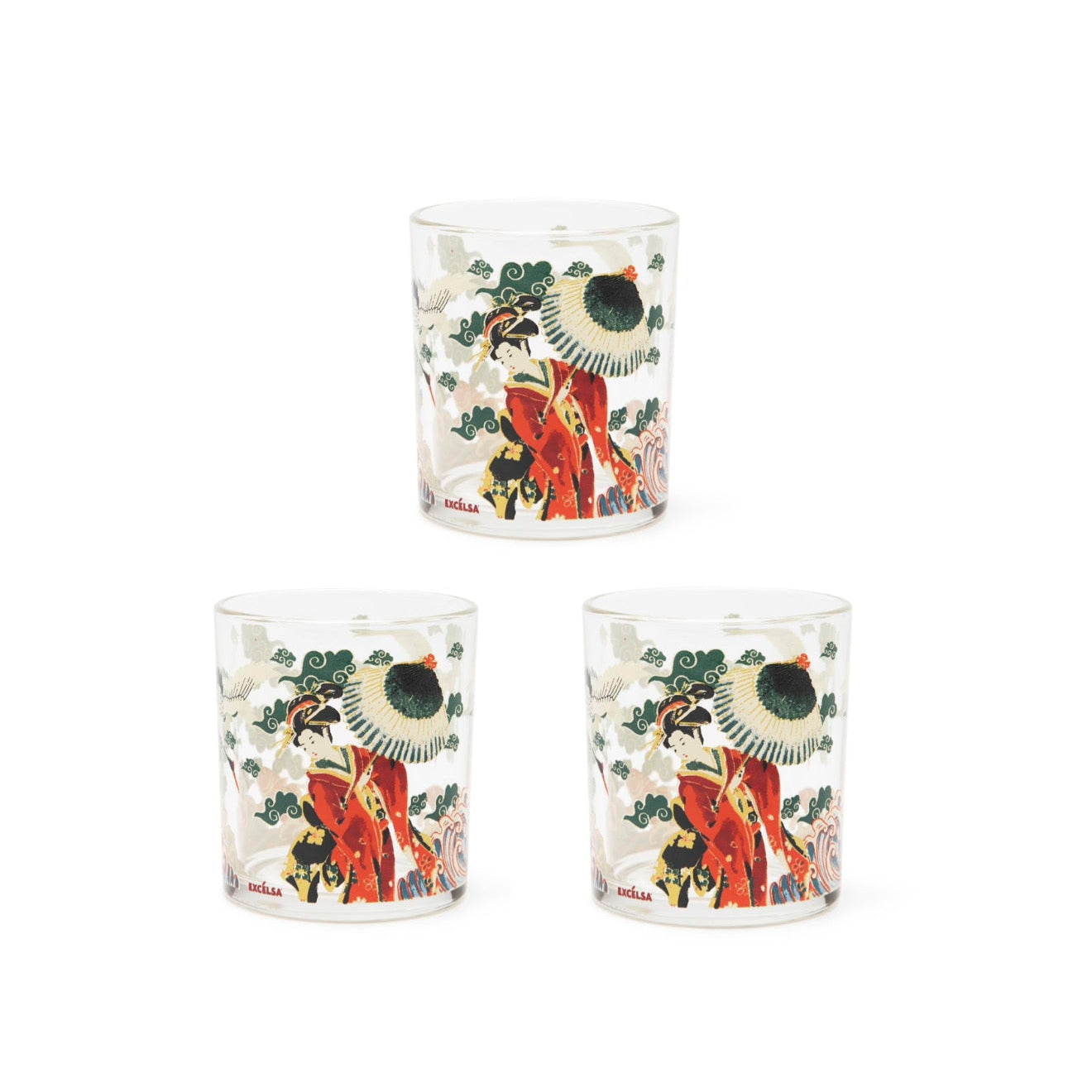 KIMONO SET OF 3 CUPS