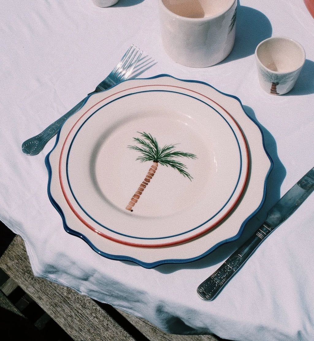 Palm Tree Breakfast Plate