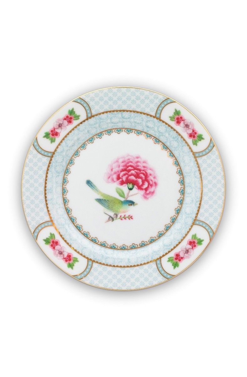 Plate Blushing Birds White 17 CM