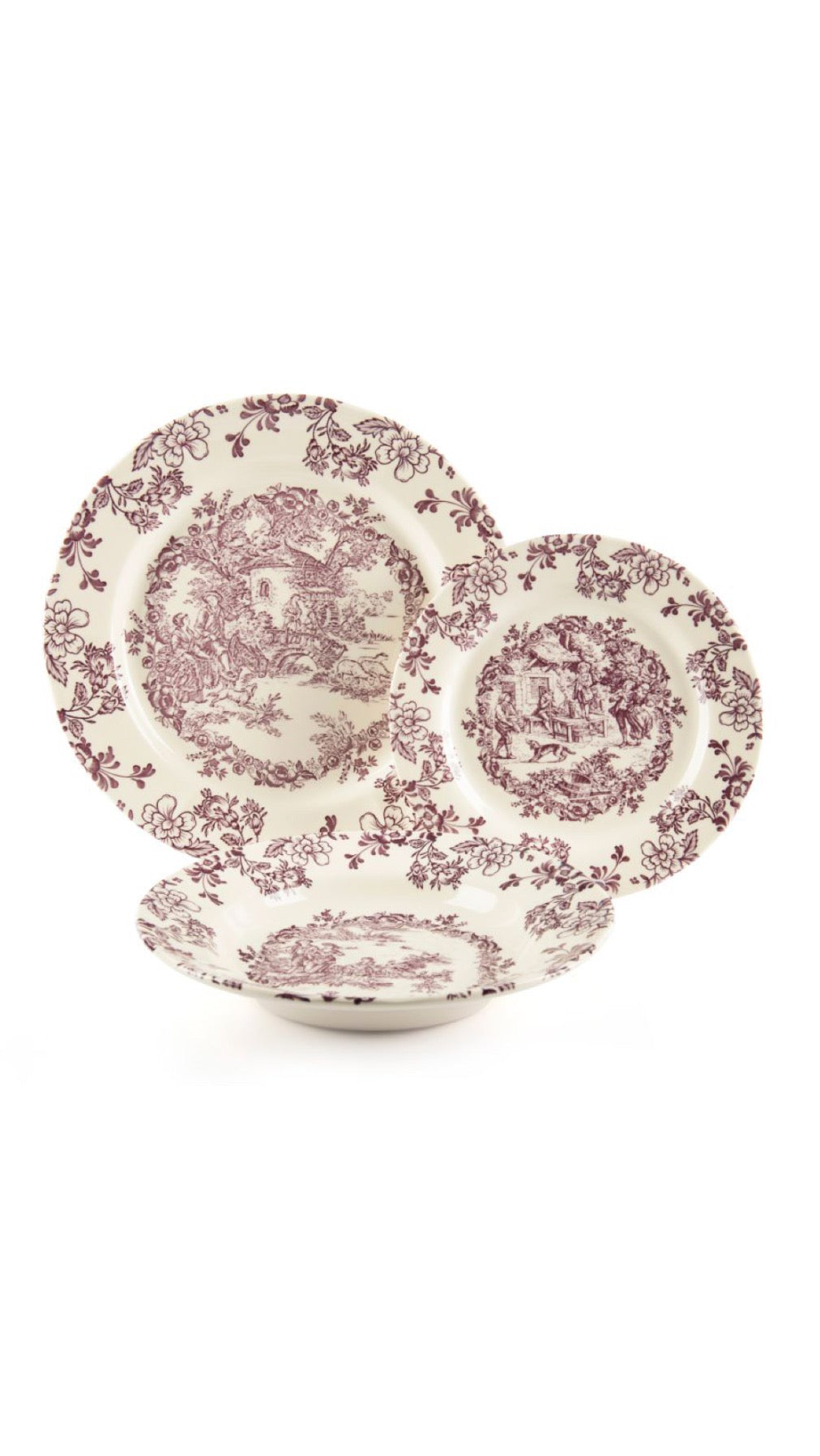 Violet Les Voyages Plate