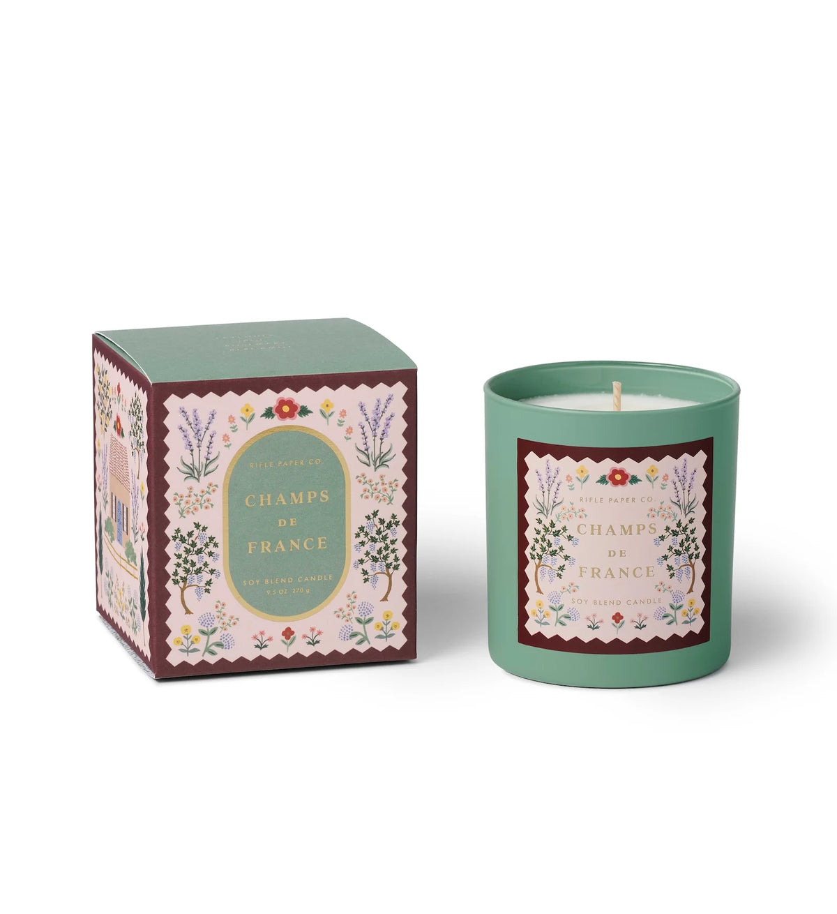 Champs de France 9.5 Oz Glass Candle