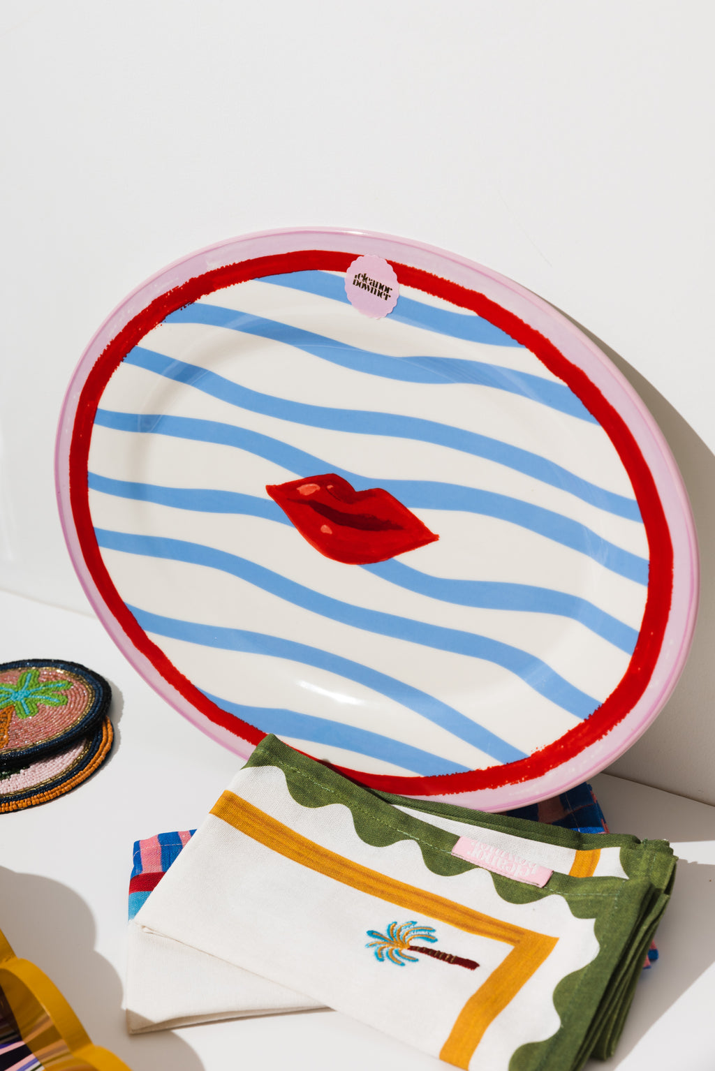 Electric Coast Lips Serve Platter