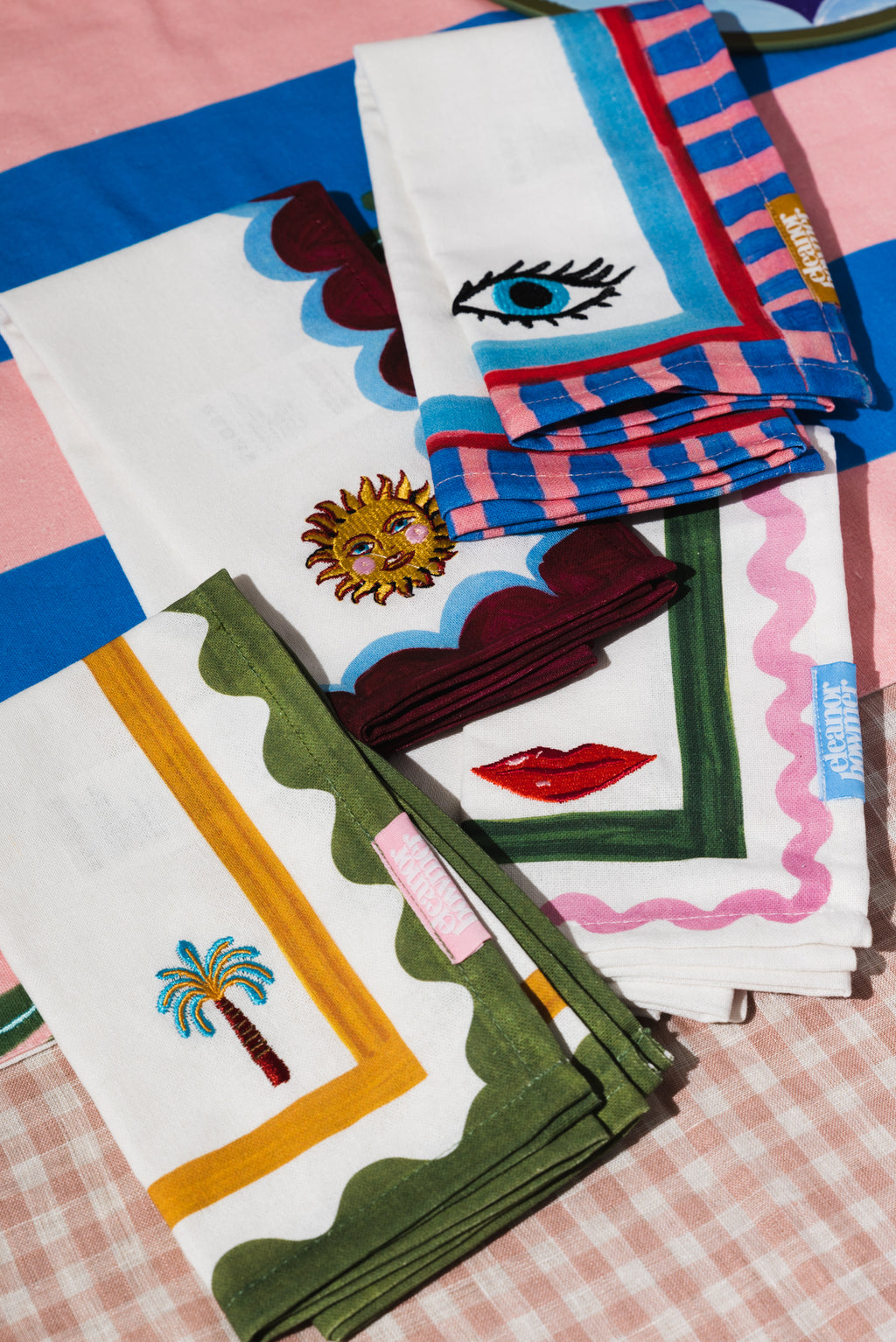 Electric Coast Icon Set of 4 Napkins