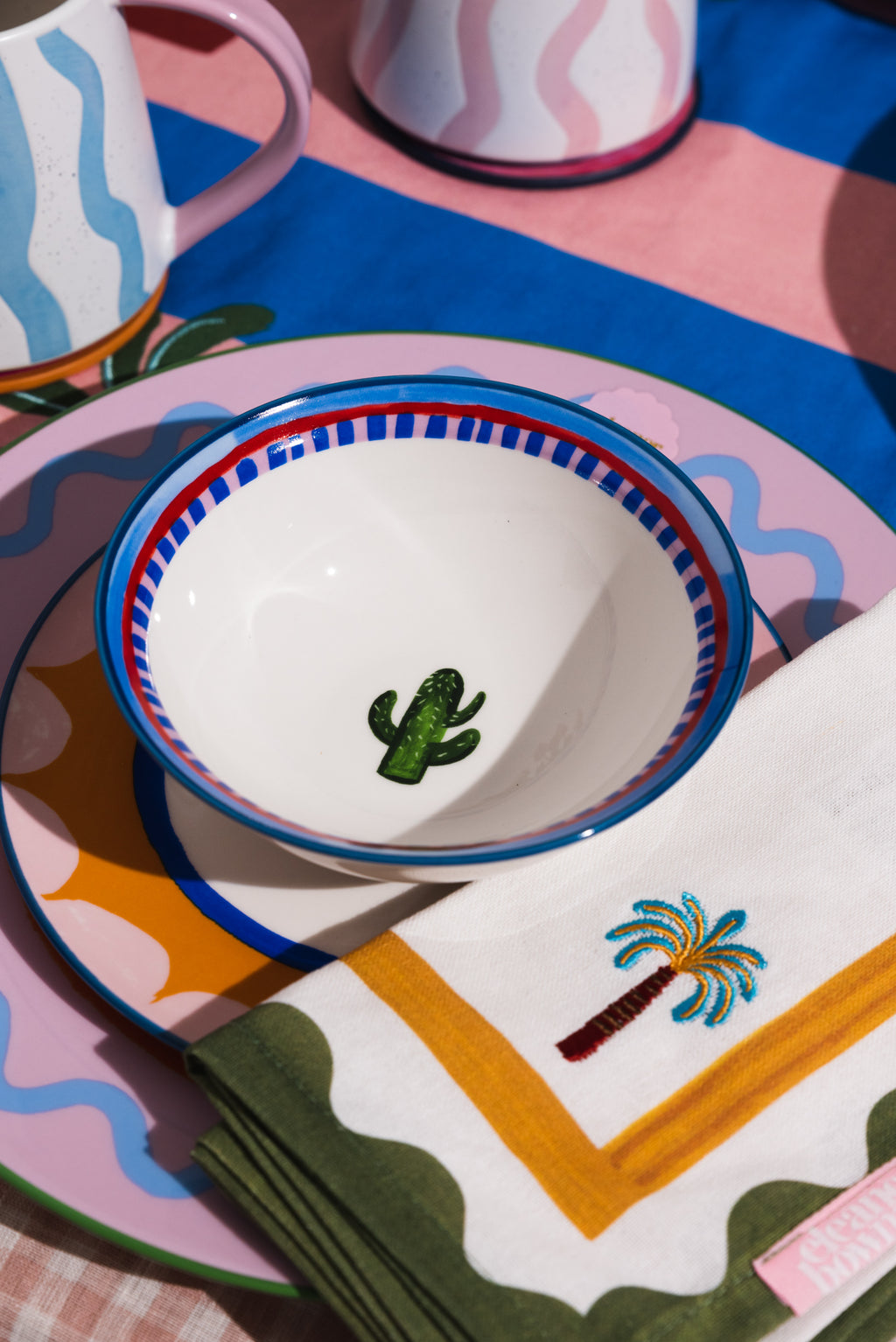 Electric Coast Cactus and Oyster Nibble Bowls