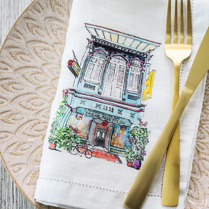 Singapore Shop House Collection Napkins (Set of 6)