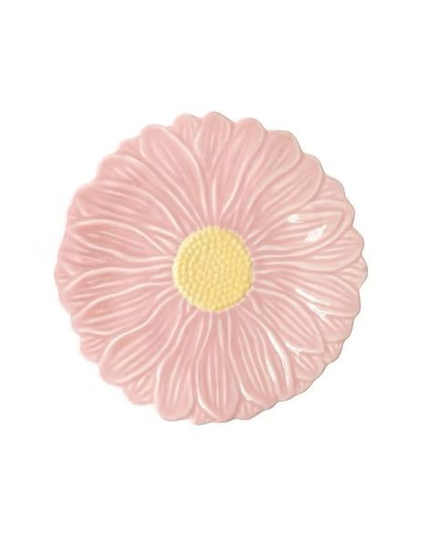 Daisy Pink Dessert Plate