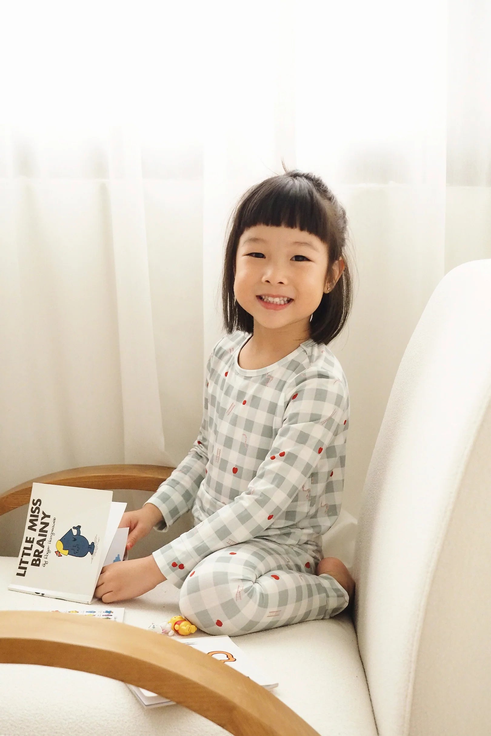 LIMITED EDITION SHEILA SIM KIDS SNAKE & LADDER LONG PYJAMAS SET IN MINT