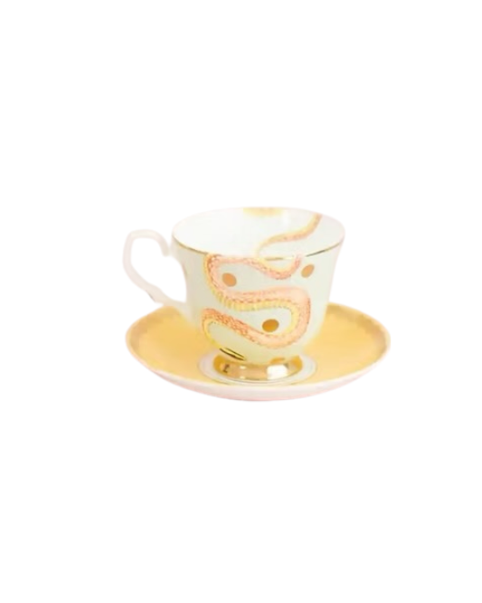 Snakey Teacup and Saucer