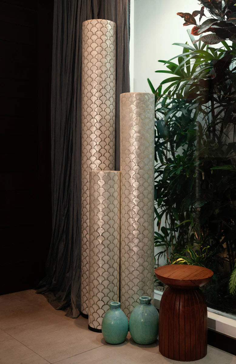 Decorative Floor Lamp Kipas Cylinder